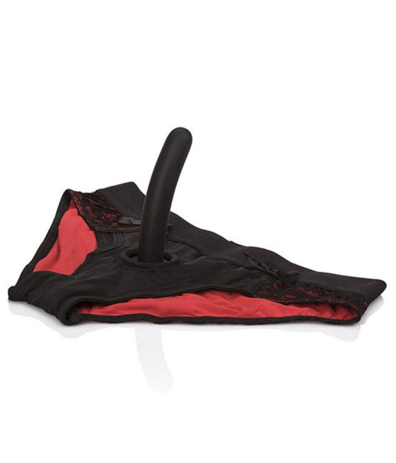CALEXOTICS - SCANDAL SET DE BRAGUITAS ROJAS CON DILDO TALLA S/M