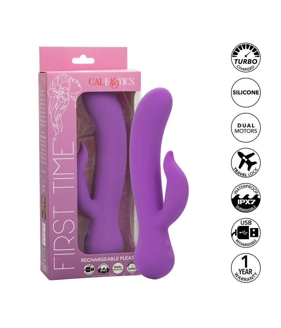 CALEXOTICS - FIRST TIME VIBRATORE PLEASER RICARICABILE VIOLA