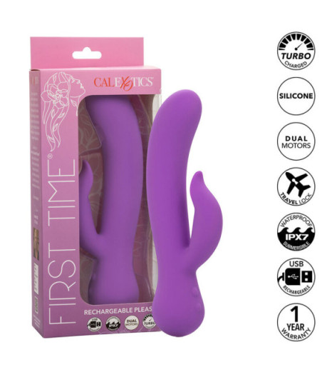 CALEXOTICS - FIRST TIME VIBRATORE PLEASER RICARICABILE VIOLA