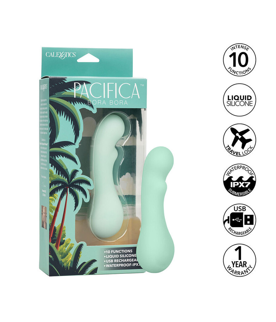 CALEXOTICS - PACIFICA BORA BORA STIMOLATORE PUNTO G 10 VIBRAZIONI AQUA