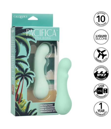 CALEXOTICS - PACIFICA BORA BORA STIMOLATORE PUNTO G 10 VIBRAZIONI AQUA