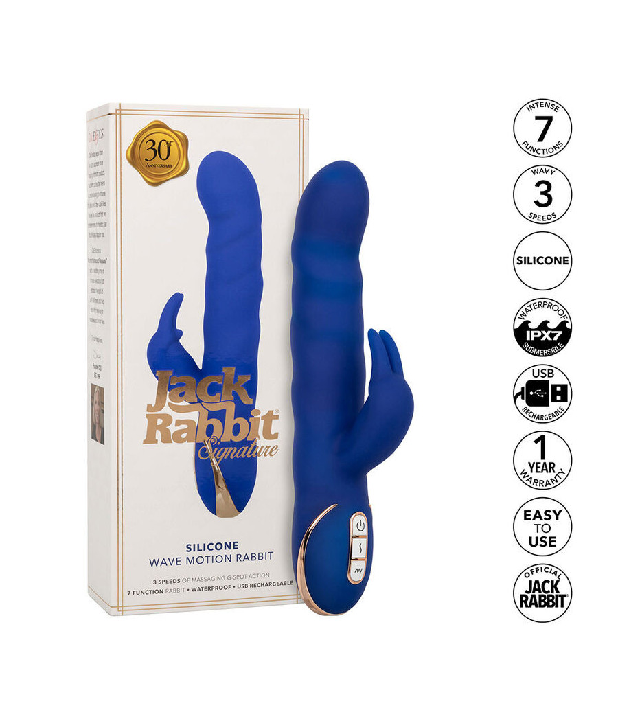 CALEXOTICS - JACK RABBIT VIBRATORE WAVE MOTION BLU
