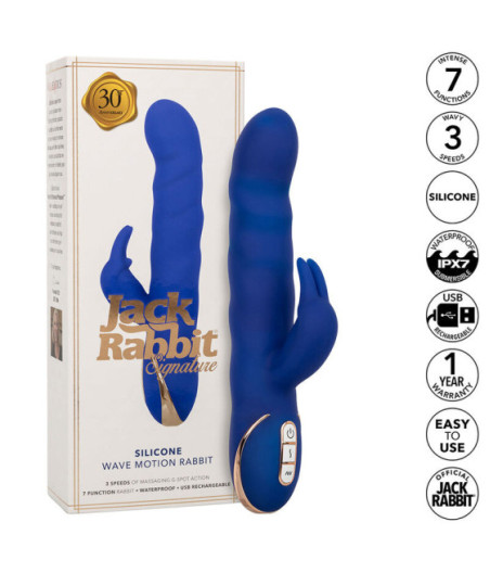 CALEXOTICS - JACK RABBIT VIBRATORE WAVE MOTION BLU