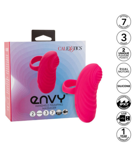 CALEXOTICS - ENVY MASSAGGIATORE PALLA ROTANTE PORTATILE 7 VIBRAZIONI ROSA