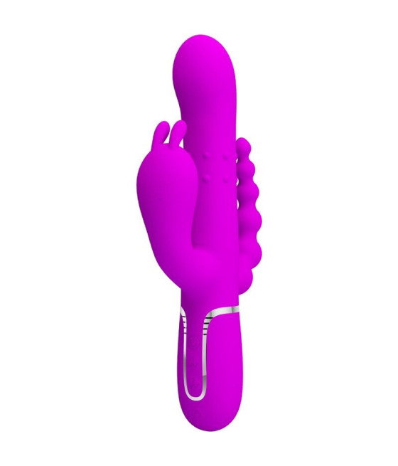 PRETTY LOVE - CAMMY VIBRATORE TRIPLO MULTIFUNZIONE 4 IN 1 ROSA