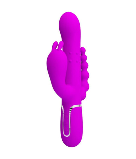 PRETTY LOVE - CAMMY VIBRATORE TRIPLO MULTIFUNZIONE 4 IN 1 ROSA