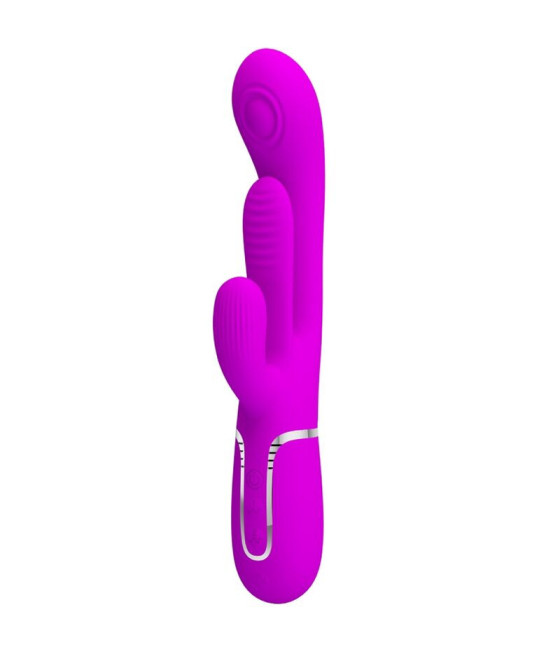PRETTY LOVE - SHANIA VIBRATORE TRIPLO CONIGLIO MULTIFUNZIONE ROSA
