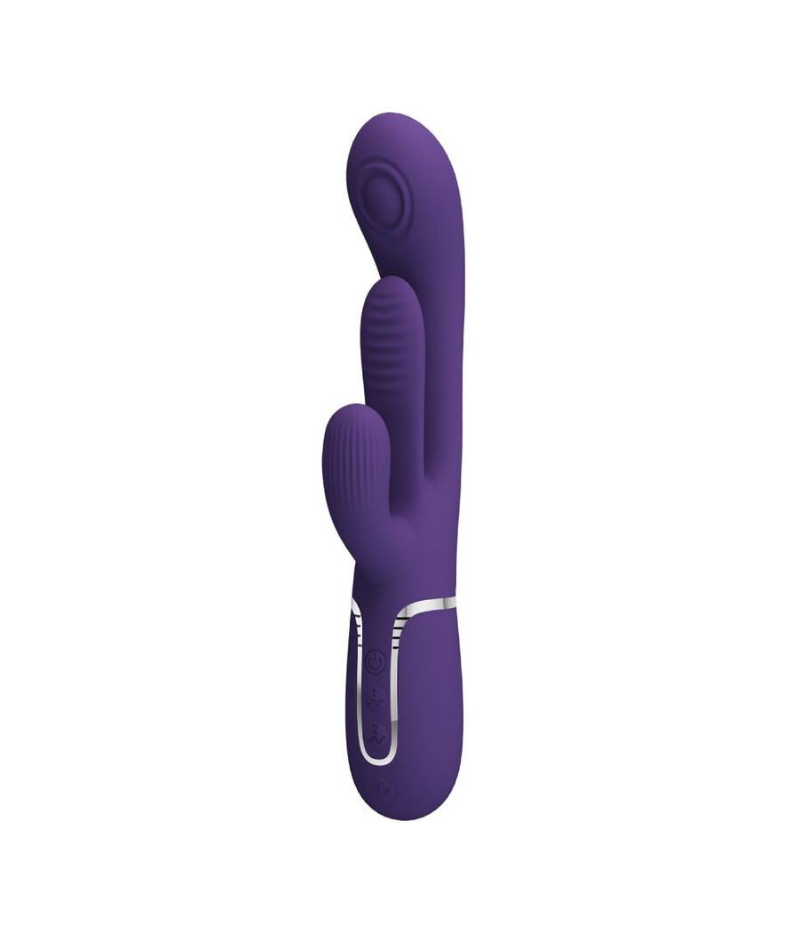 PRETTY LOVE - SHANIA VIBRATORE TRIPLO CONIGLIO MULTIFUNZIONE VIOLA