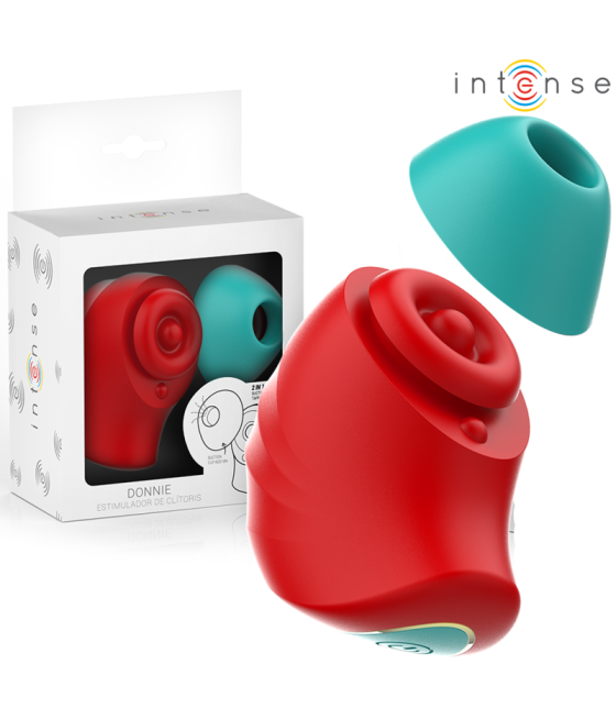 INTENSE - DONNIE STIMOLATORE CLITORIDEO ROSSO/VERDE