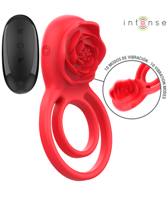 INTENSE - GAIL STIMOLATORE ROSE 10 VIBRAZIONI ROSSO TELECOMANDO