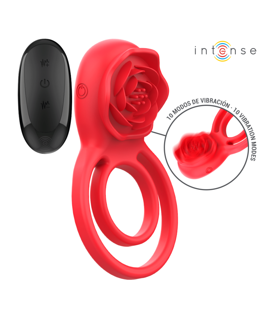 INTENSE - GAIL STIMOLATORE ROSE 10 VIBRAZIONI ROSSO TELECOMANDO