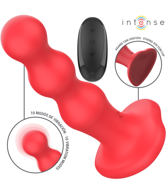 INTENSE - CODY VIBRATORE CON VENTOSA TELECOMANDO ROSSO