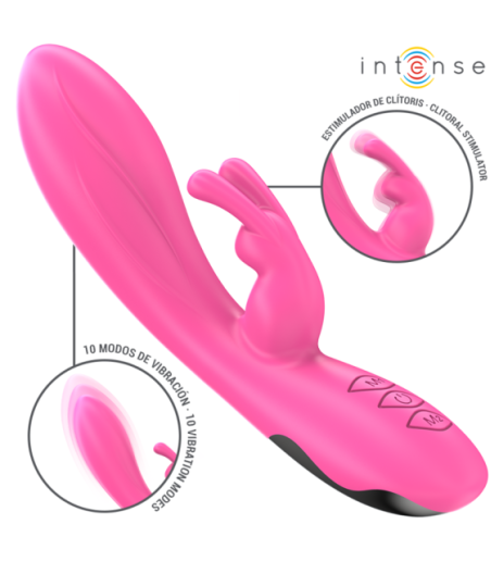 INTENSE - VIBRATORE RANDALL RABBIT 10 VIBRAZIONI ROSA