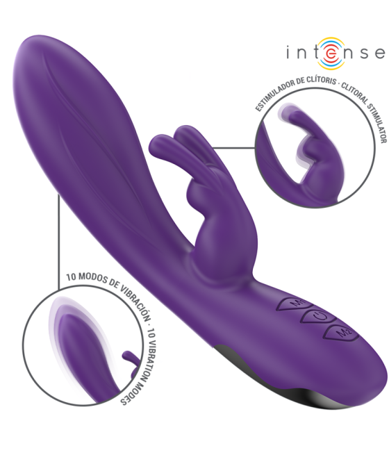 INTENSE - VIBRATORE RANDALL RABBIT 10 VIBRAZIONI VIOLA