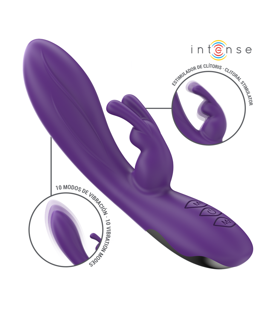 INTENSE - VIBRATORE RANDALL RABBIT 10 VIBRAZIONI VIOLA