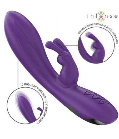 INTENSE - VIBRATORE RANDALL RABBIT 10 VIBRAZIONI VIOLA