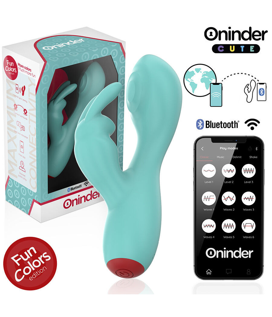 ONINDER CUTE - VIBRATORE CLITORIDEO PUNTO G LOVE BUNNY - APP GRATUITA IN TUTTO IL MONDO