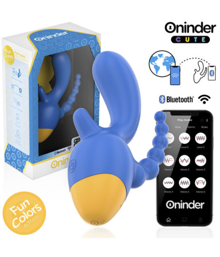 ONINDER CUTE - LOVE 3 SOME TRIPLO VIBRATORE - APP GRATUITA IN TUTTO IL MONDO