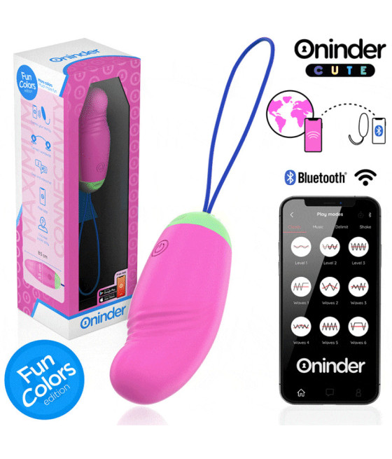 ONINDER CUTE - UOVO IN SILICONE VIBRANTE-ROTANTE A 360? PER AMARE IL PIACERE - APP GLOBALE GRATUITA