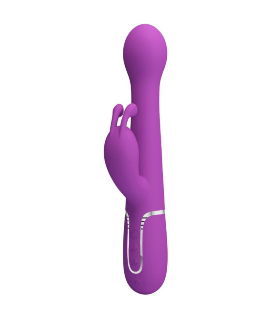 PRETTY LOVE - DEJON 3 IN 1 MULTIFUNZIONE VIBRATORE CONIGLIO VIOLA