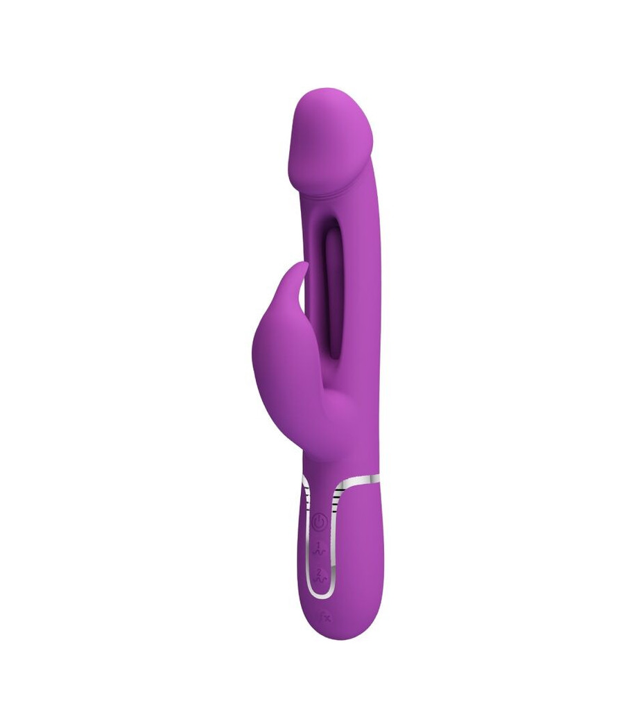 PRETTY LOVE - KAMPAS 3 IN 1 MULTIFUNZIONE VIBRATORE CONIGLIO VIOLA