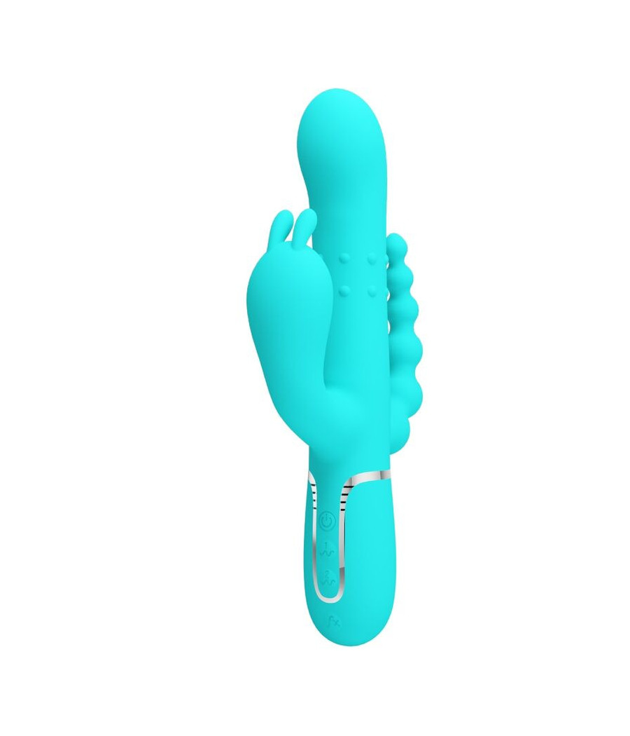 PRETTY LOVE - CAMMY 4 IN 1 MULTIFUNZIONE VIBRATORE TRIPLE RABBIT BLU