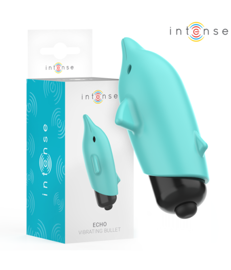 INTENSE - ECHO VIBRANTE BULLET DELFINO BLU 8 X 4,7 CM
