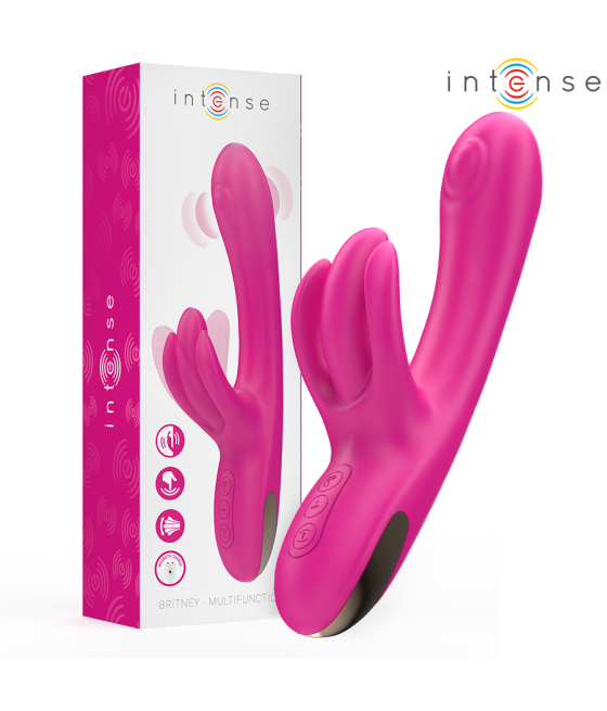 INTENSE - VIBRATORE MULTIFUNZIONE CONIGLIO BRITNEY 23 CM ROSA