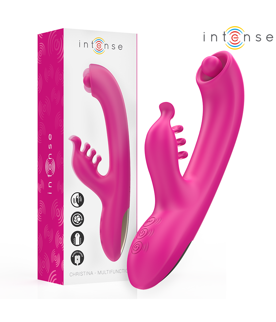 INTENSE - CHRISTINA VIBRATORE MULTIFUNZIONE RABBIT 22,5 CM ROSA