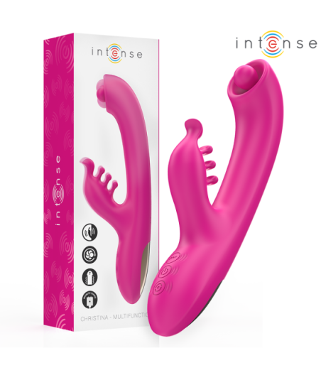 INTENSE - CHRISTINA VIBRATORE MULTIFUNZIONE RABBIT 22,5 CM ROSA