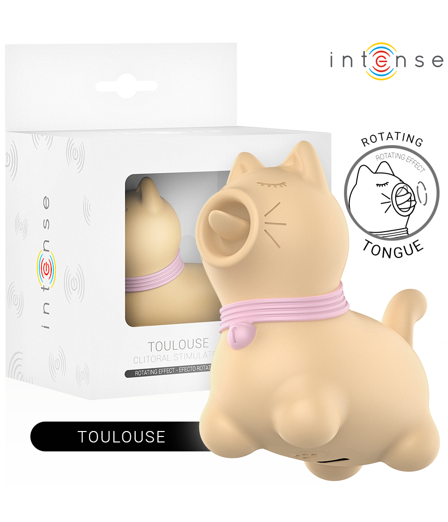 INTENSE - STIMOLATORE TOLOSA CON LINGUA ROTANTE A 360? GIALLO