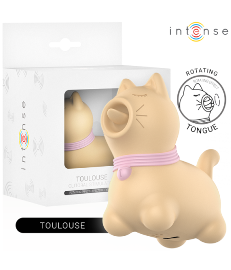 INTENSE - STIMOLATORE TOLOSA CON LINGUA ROTANTE A 360? GIALLO