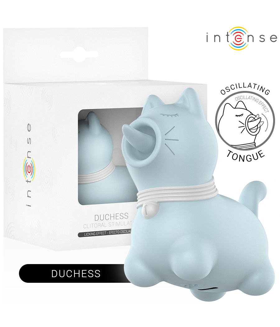 INTENSE - STIMOLATORE DUCHESS CON LINGUA ROTANTE 360? BLU