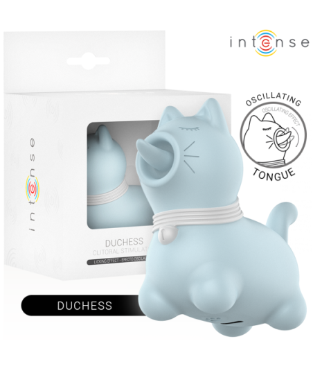 INTENSE - STIMOLATORE DUCHESS CON LINGUA ROTANTE 360? BLU