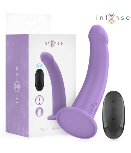 INTENSE - VIBRATORE EDDIE 17,5 CM 10 VIBRAZIONI VIOLA TELECOMANDO
