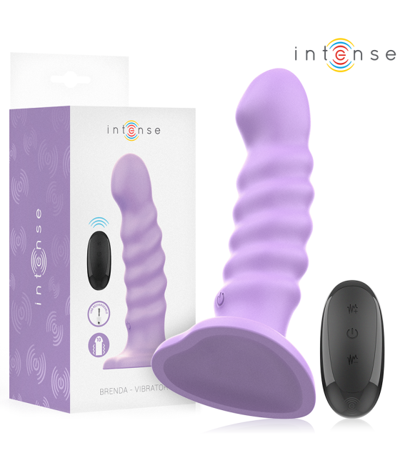 INTENSE - BRENDA VIBRATORE TAGLIA M DESIGN A SPIRALE 10 VIBRAZIONI TELECOMANDO VIOLA