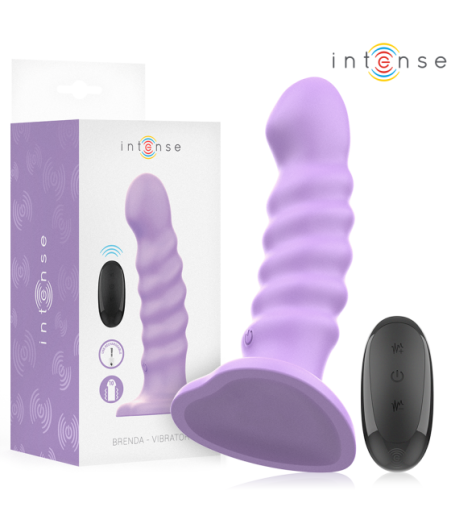 INTENSE - BRENDA VIBRATORE TAGLIA M DESIGN A SPIRALE 10 VIBRAZIONI TELECOMANDO VIOLA