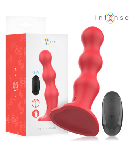 INTENSE - CODY VIBRATORE CON VENTOSA TELECOMANDO ROSSO