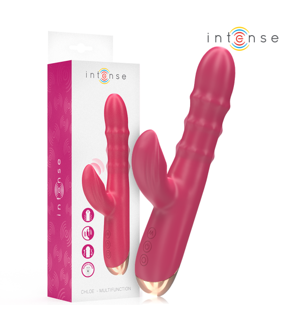 INTENSE - CHLOE VIBRATORE MULTIFUNZIONE 3 IN 1 ROSSO