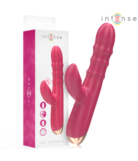INTENSE - CHLOE VIBRATORE MULTIFUNZIONE 3 IN 1 ROSSO