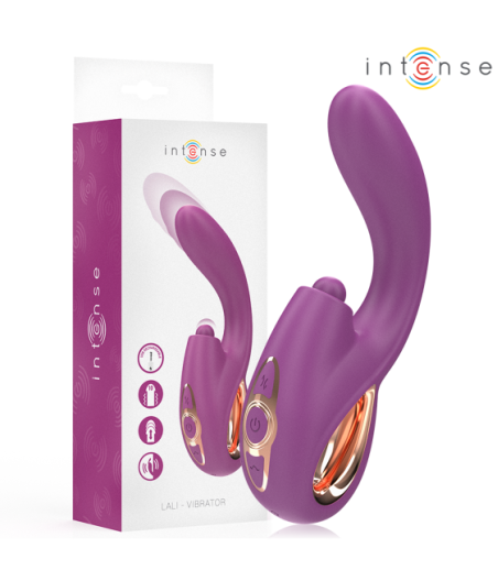 INTENSE - LALI VIBRATORE MULTIFUNZIONE PUNTO G TAPPING & THRUST & VIBRATION VIOLA