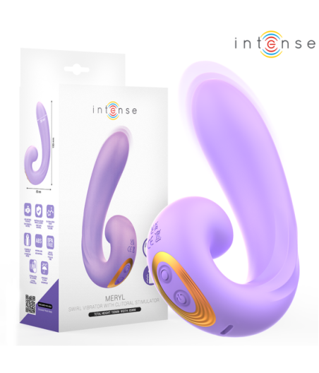 INTENSE - STIMOLATORE CLITORIDEO A DOPPIA VIBRAZIONE MERYL