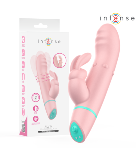 INTENSE - STIMOLATORE E VIBRATORE ROTANTE ALVIN RABBIT + OSCILLANTE