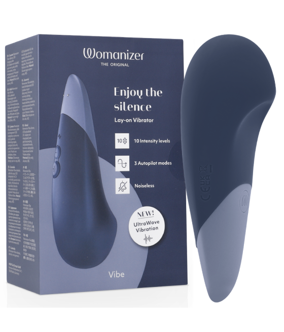 WOMANIZER - VIBE LAY-ON VIBRATORE SILENZIOSO BLU SCURO