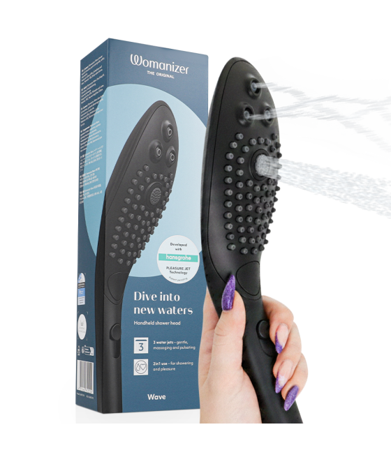 WOMANIZER - SOFFIONE DOCCIA STIMOLANTE CLITORIDEO WAVE NERO
