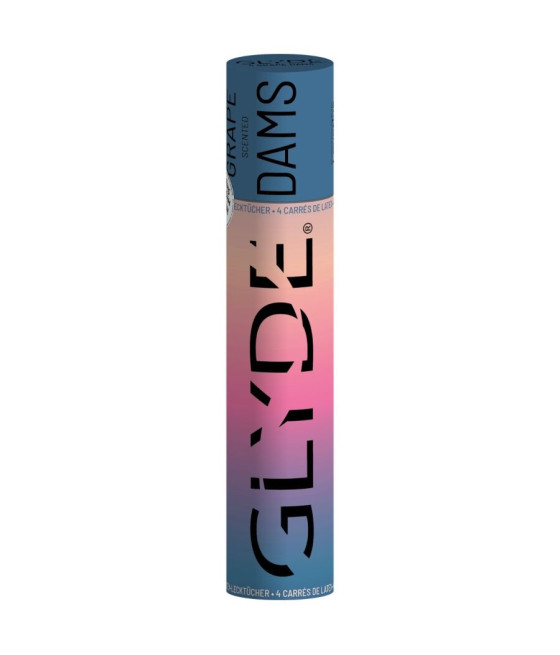SHEER GLYDE - DAMS LAMINAS LATEX ORAL SEX GRAPES