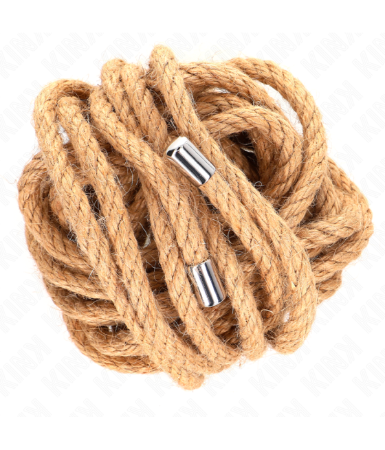 KINK - CORDA DI CANAPA CON TESTA IN METALLO 5 METRI