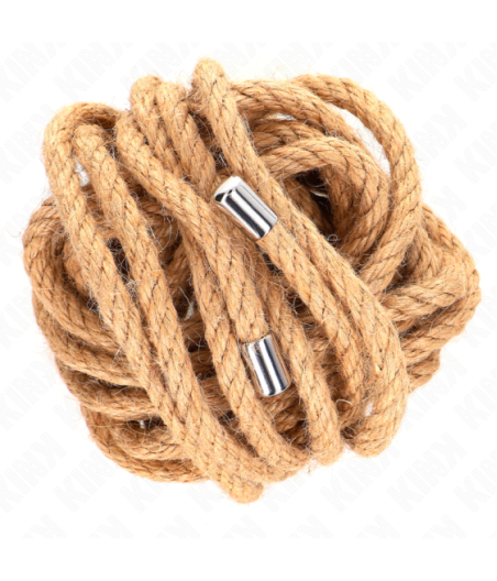 KINK - CORDA DI CANAPA CON TESTA IN METALLO 5 METRI