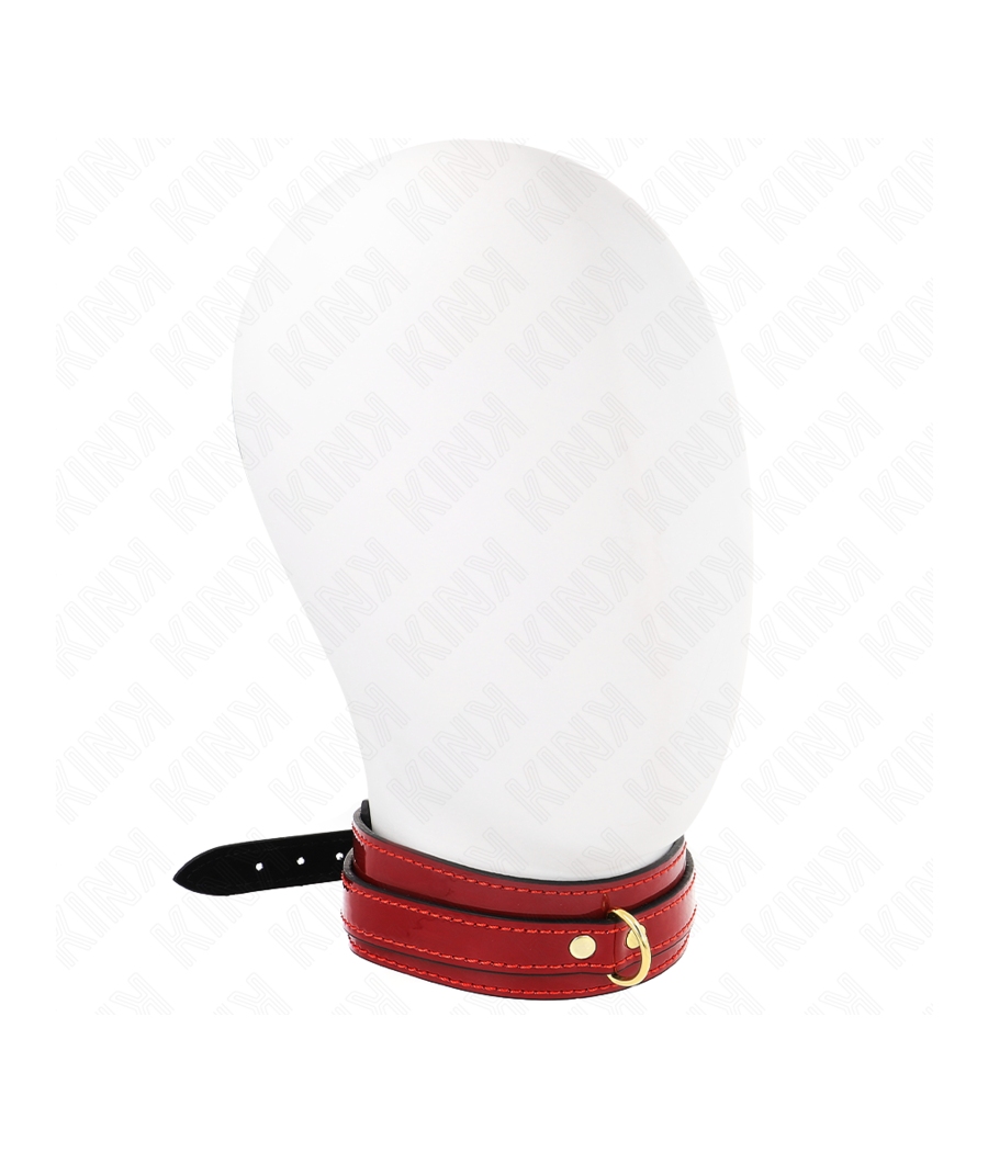 KINK - COLLANA REGOLABILE ROSSO VINO CON DETTAGLI ORO 29-42,5 CM X 4 CM