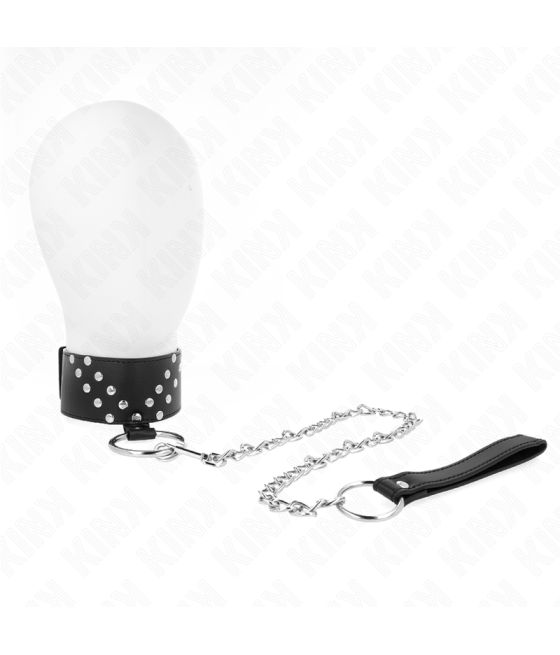 KINK - COLLANA CON CINTURA 65 CM CON RIVETTO A V REGOLABILE 36-43 CM X 5 CM